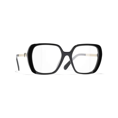 chanel square acetate eyeglasses|Square Eyeglasses Acetate & Metal Black .